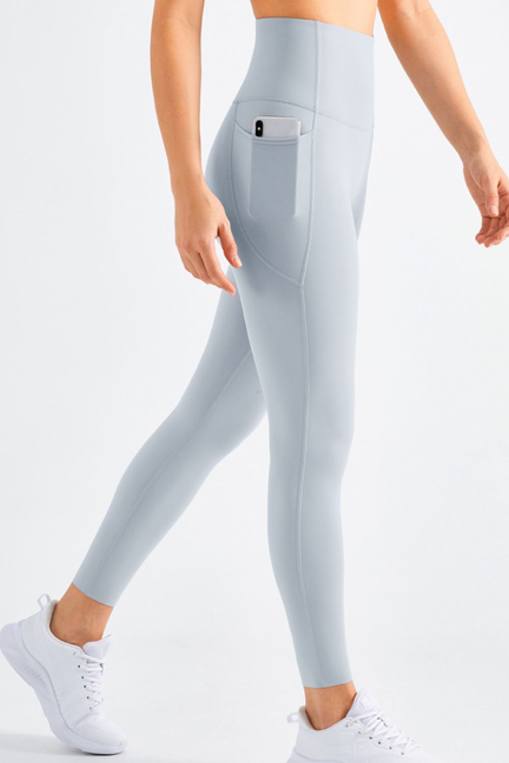 Leggings de yoga con bolsillo y cintura elástica muy elásticos