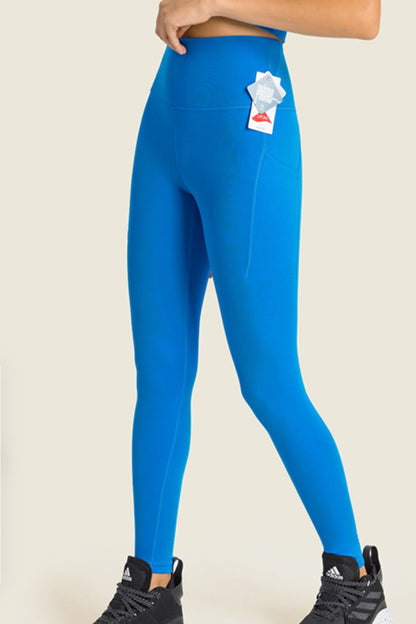 Leggings de yoga con cintura ancha y cintura alta