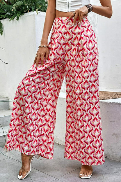 Culottes de cintura alta estampados