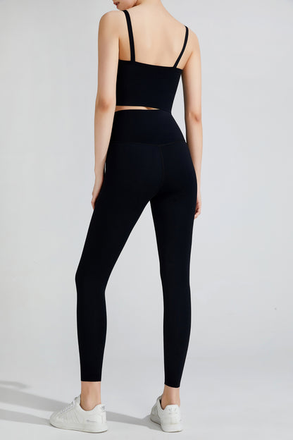 Leggings deportivos con pretina ancha