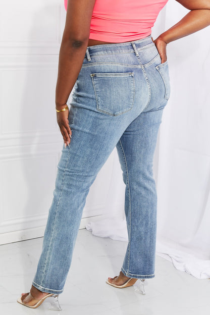 Judy Blue Maddison Midrise Jeans bootcut de tamaño completo