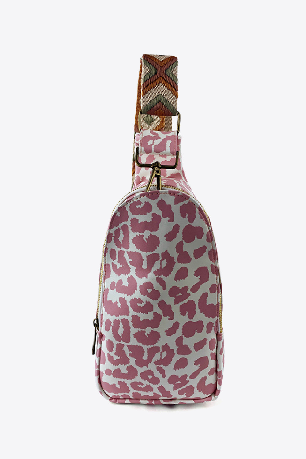 Bolso bandolera de cuero PU estampado