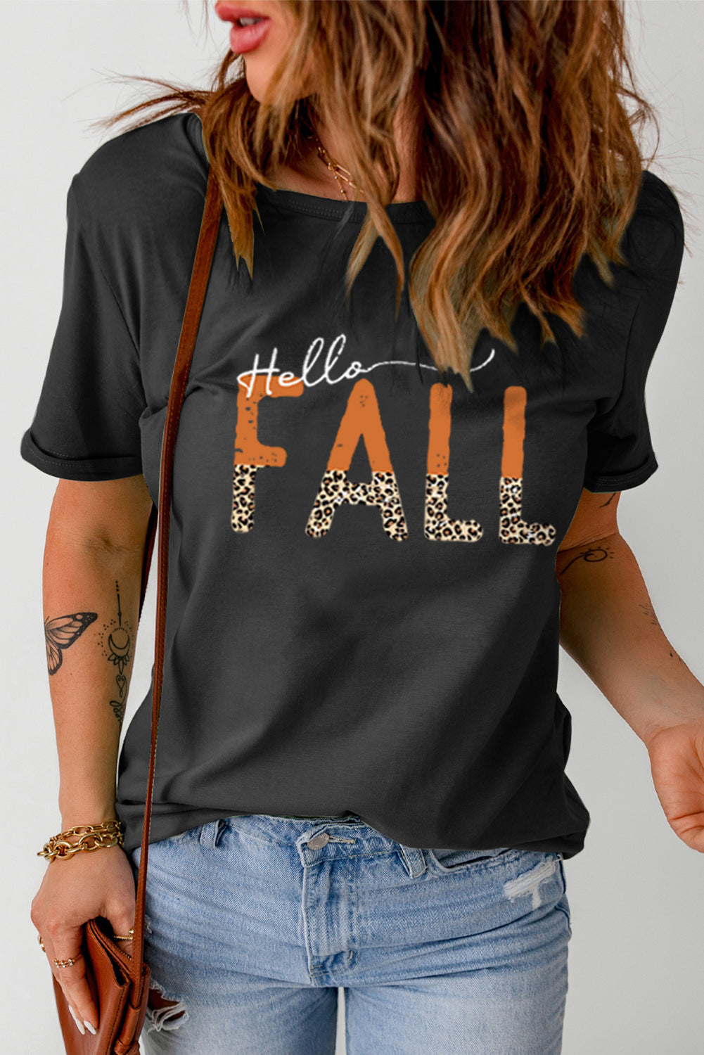 Camiseta gráfica HOLA OTOÑO