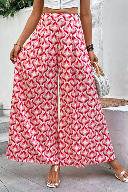 Culottes de cintura alta estampados