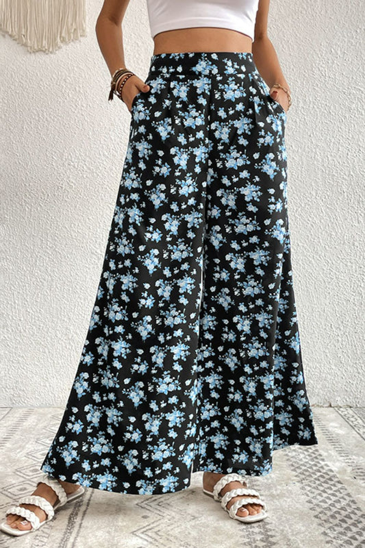 Culottes con bolsillo floral