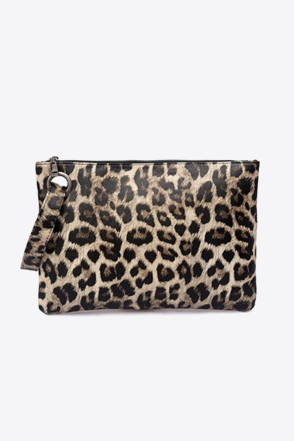 Cartera de piel sintética de leopardo