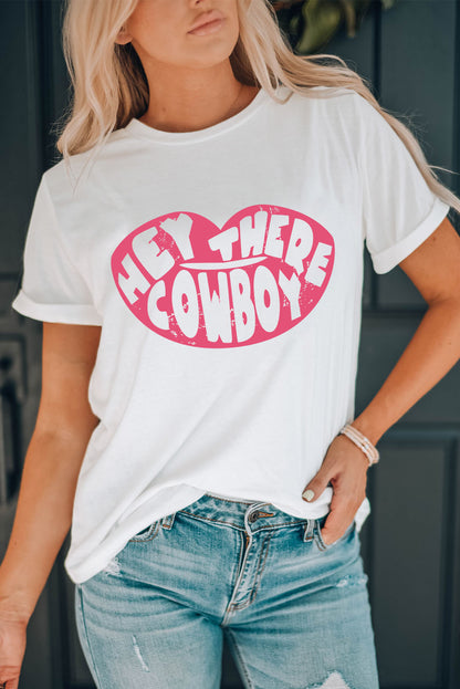 Camiseta gráfica HEY ALLÍ VAQUERO