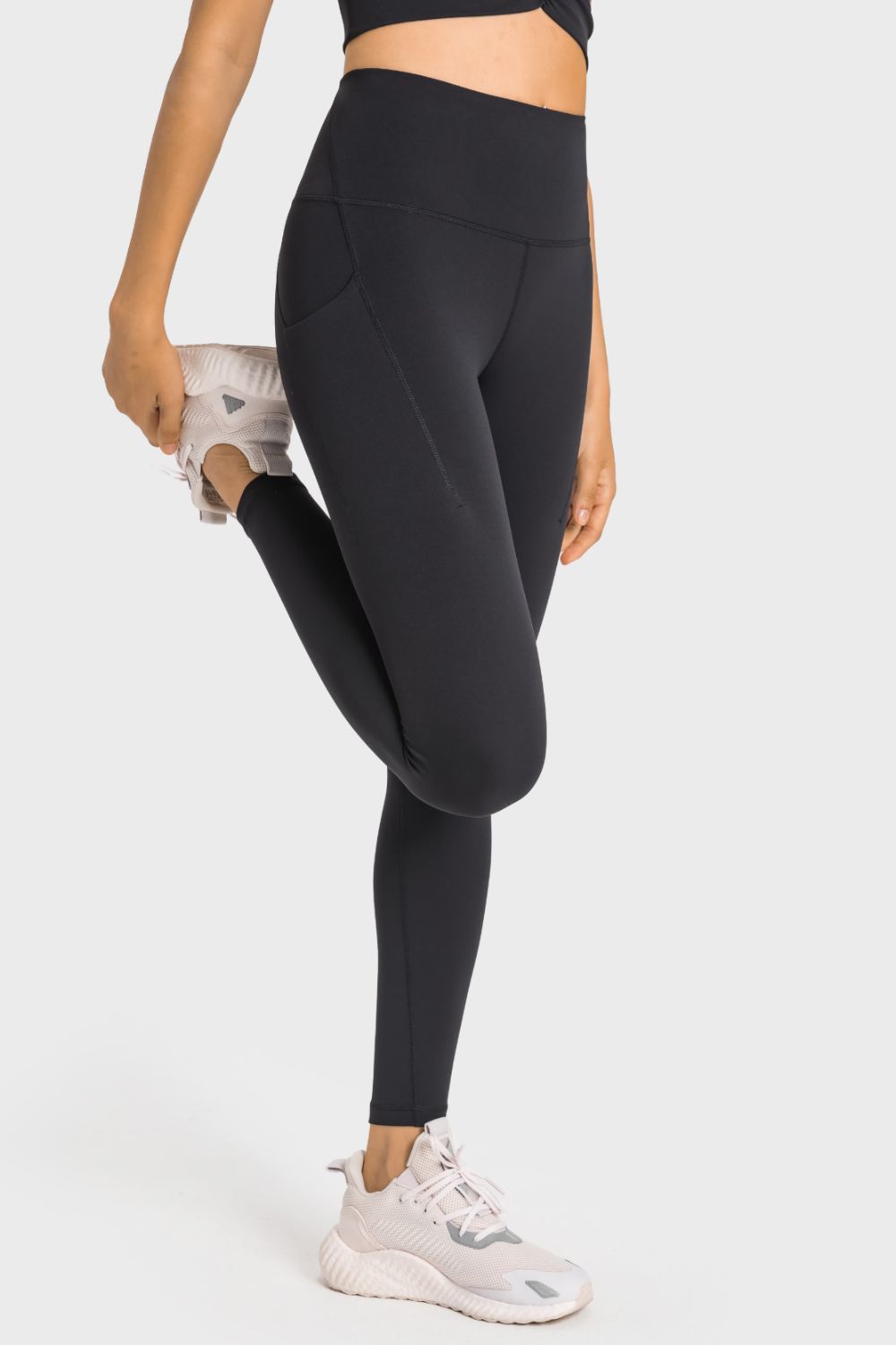 Leggings de yoga con cintura ancha y cintura alta