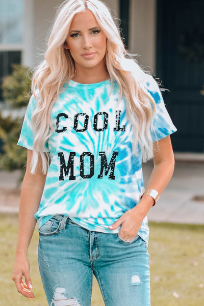 Tie-Dye COOL MOM Tee Shirt