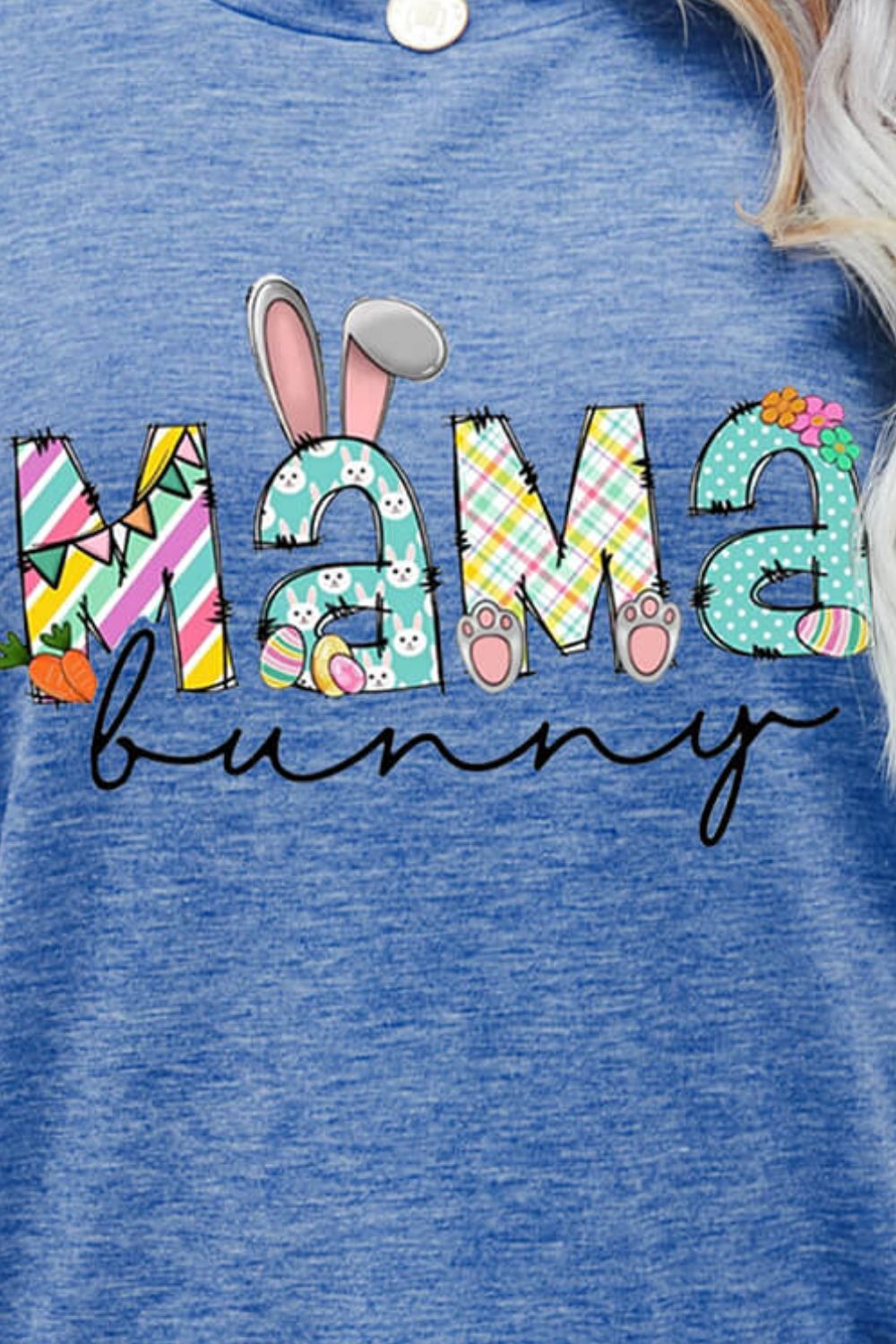 Camiseta estampada de Pascua MAMA BUNNY