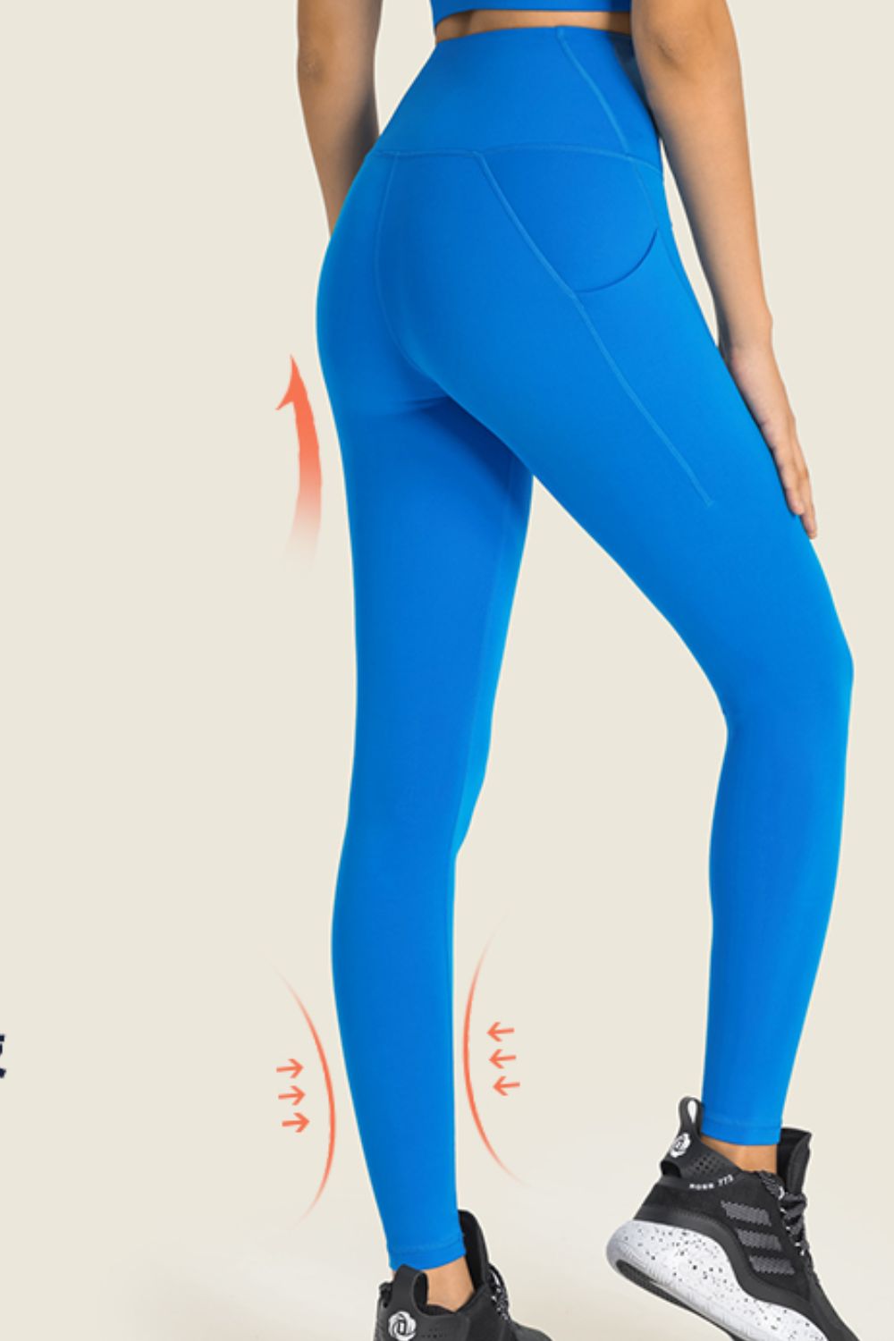 Leggings de yoga con cintura ancha y cintura alta