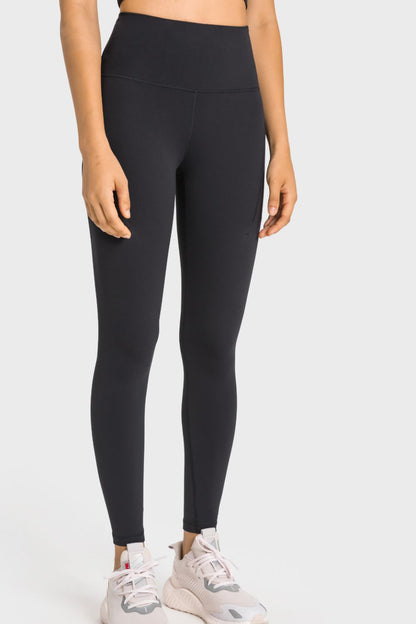 Leggings de yoga con cintura ancha y cintura alta