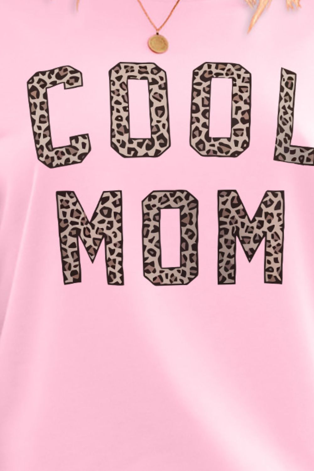 COOL MOM Sudadera estampada con hombros caídos