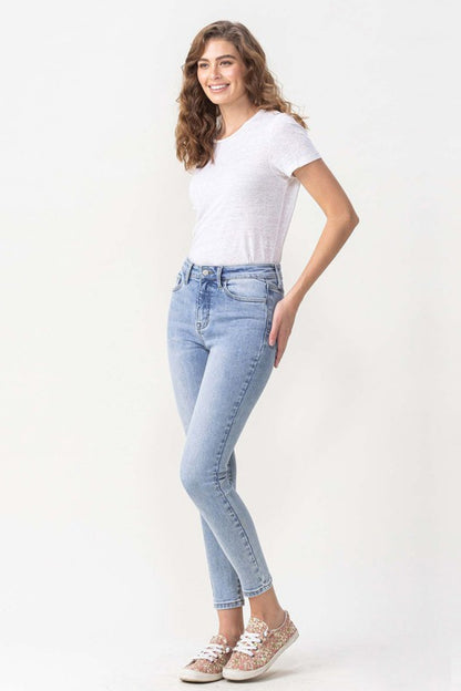 Lovervet Jeans ajustados de tiro alto Talia de tamaño completo