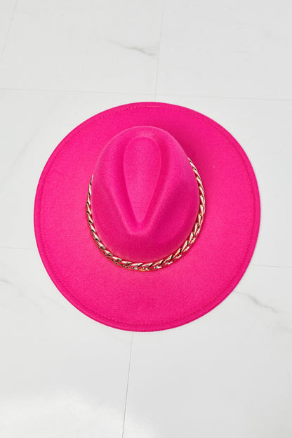 Sombrero Fedora Keep Your Promise de Fame en rosa