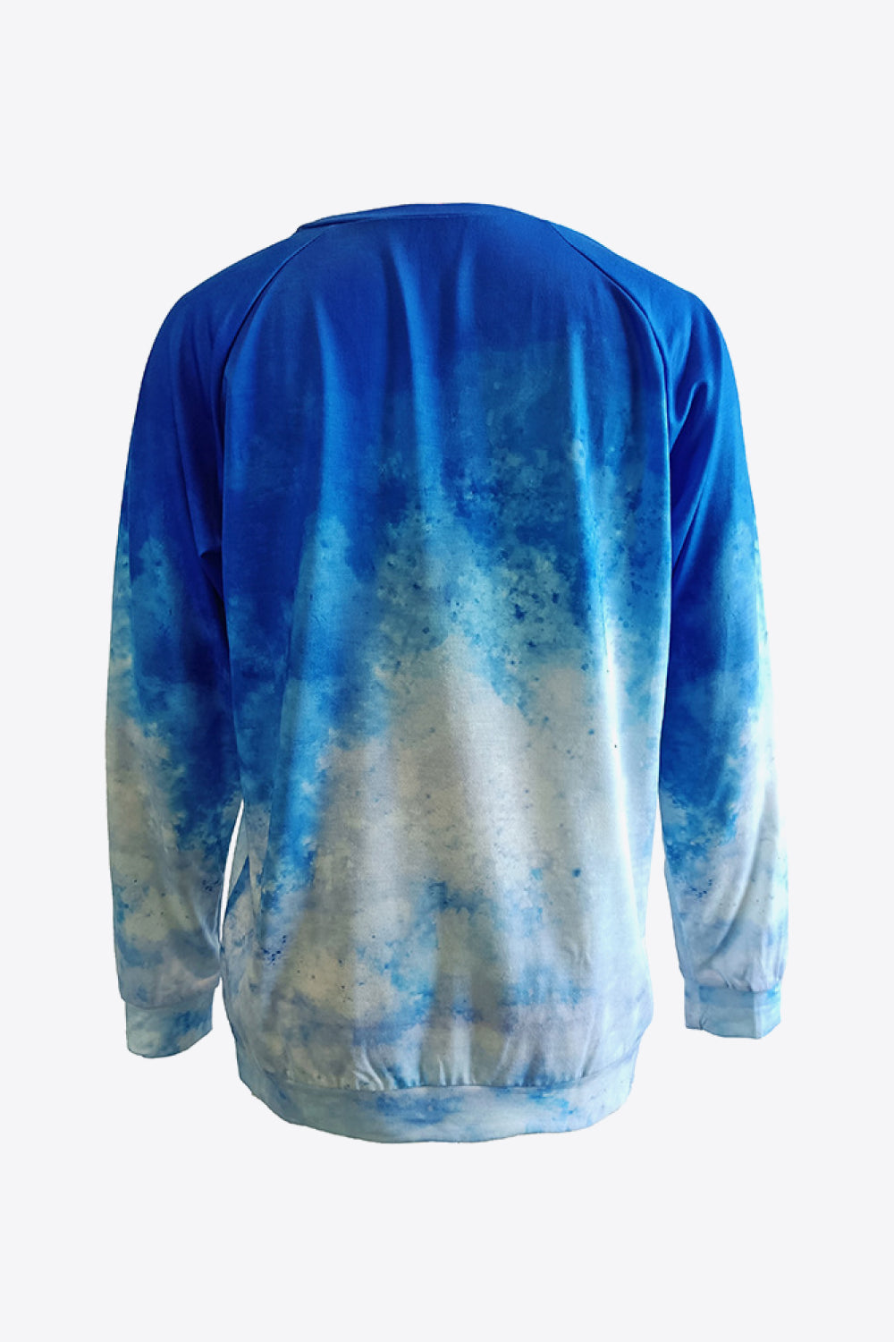 Sudadera de manga raglán con gráfico de mariposa tie-dye