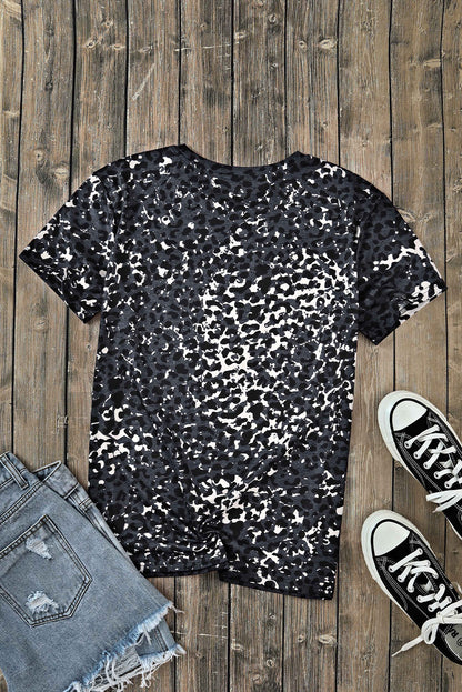 LET ME TELL YOU ABOUT MY JESUS Graphic Leopard Tee