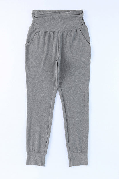 Joggers de tiro alto con cintura ancha