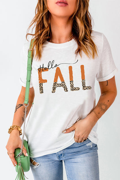 Camiseta gráfica HOLA OTOÑO