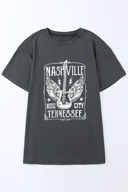 Camiseta gráfica CIUDAD DE LA MÚSICA DE NASHVILLE TENNESSEE