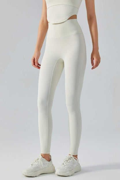 Leggings activos con pretina ancha